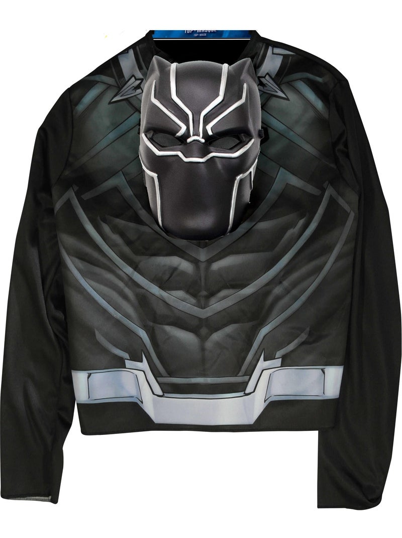 Déguisement Top Classique avec masque Black Panther N/A - Kiabi