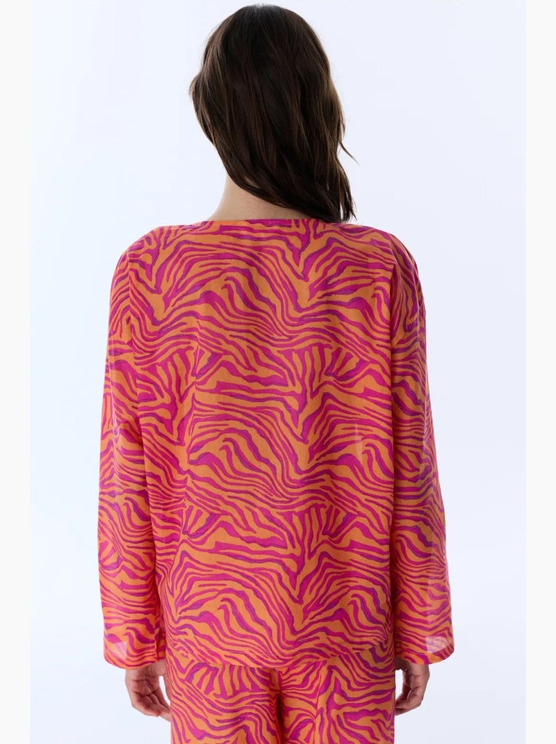 Deila kimono à manches longues penti Multicolore - Kiabi