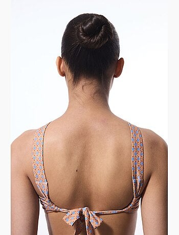 Della haut de bikini à motif ethnique et col halter penti