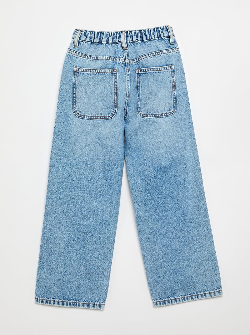 Denim coupe baggy 5 poches Bleu - Kiabi