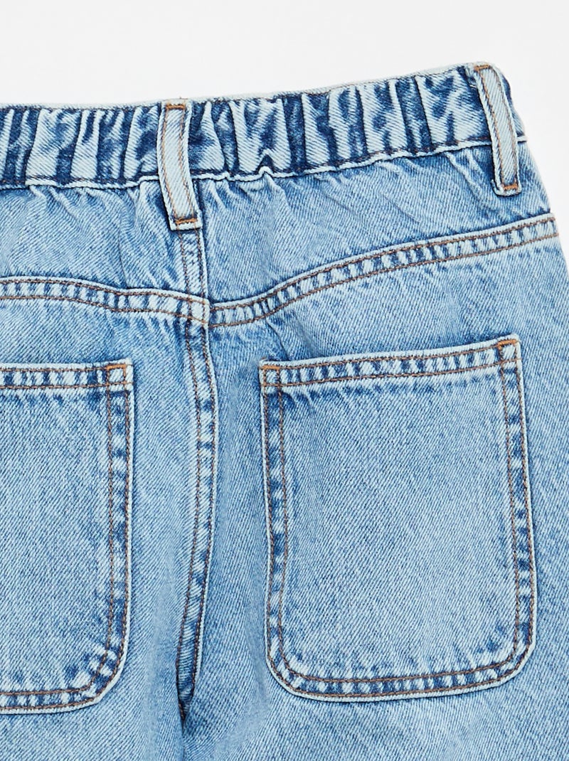 Denim coupe baggy 5 poches Bleu - Kiabi