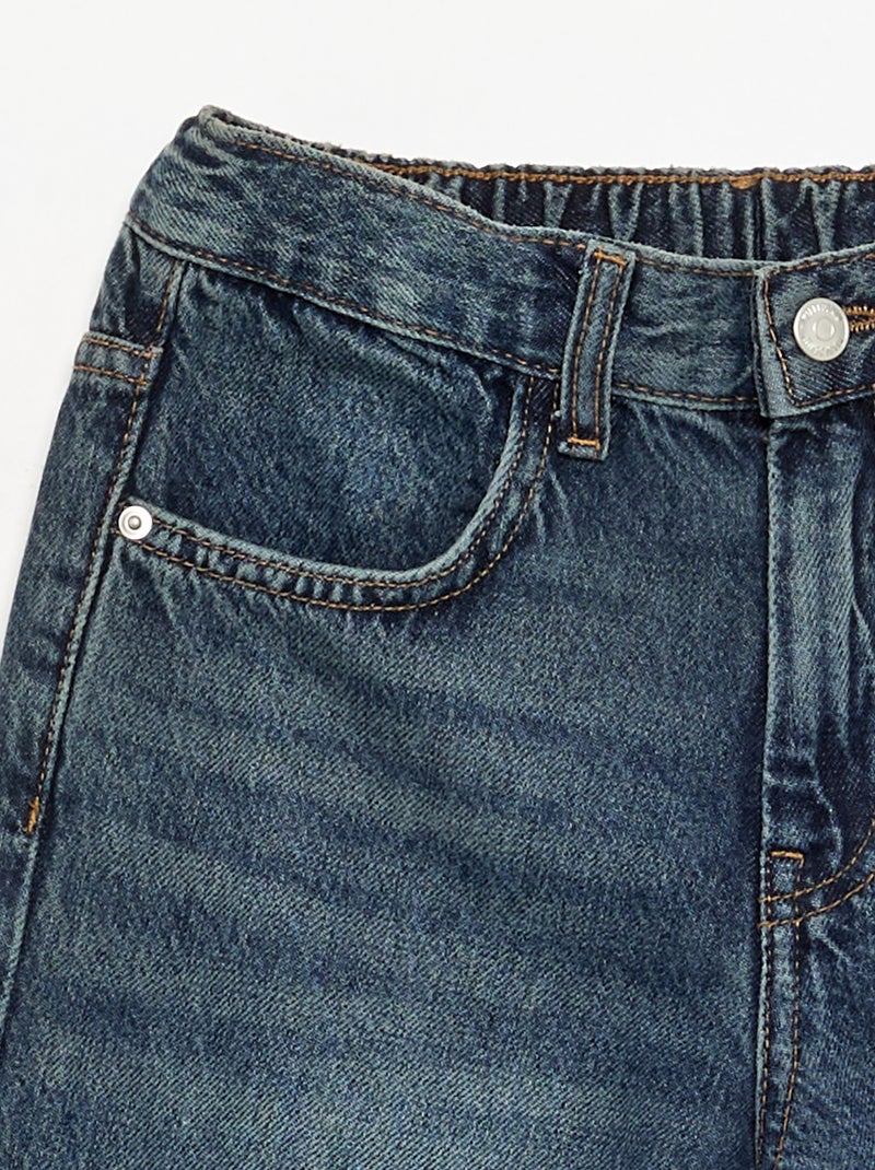 Denim coupe baggy 5 poches Bleu - Kiabi