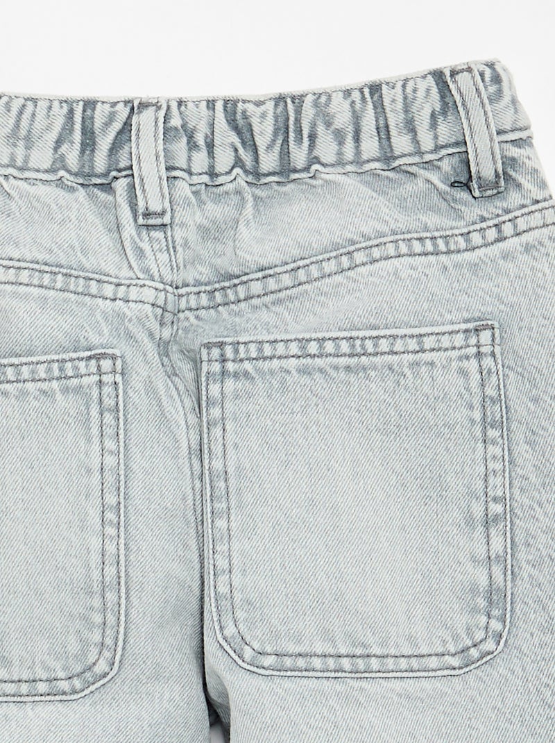 Denim coupe baggy 5 poches Gris - Kiabi