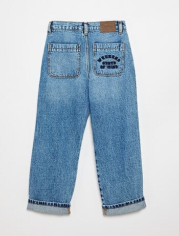 Denim coupe droite à 5 poches