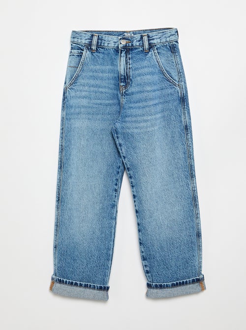 Denim coupe droite à 5 poches - Kiabi Denim coupe droite à 5 poches - Kiabi