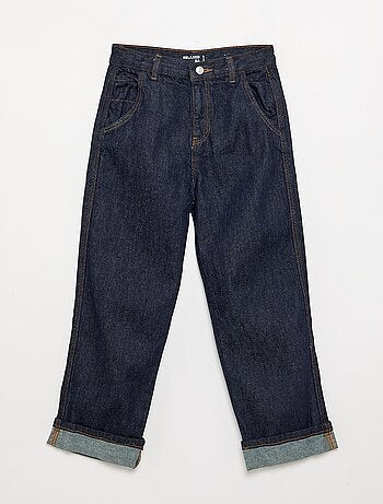 Denim coupe droite à 5 poches