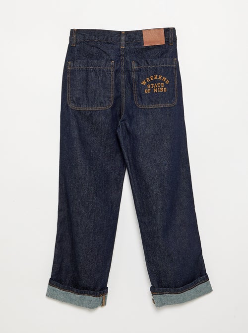 Denim coupe droite à 5 poches - Kiabi