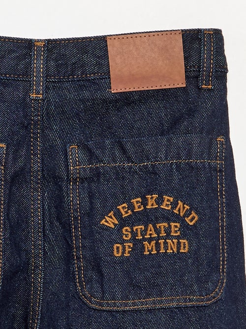 Denim coupe droite à 5 poches - Kiabi