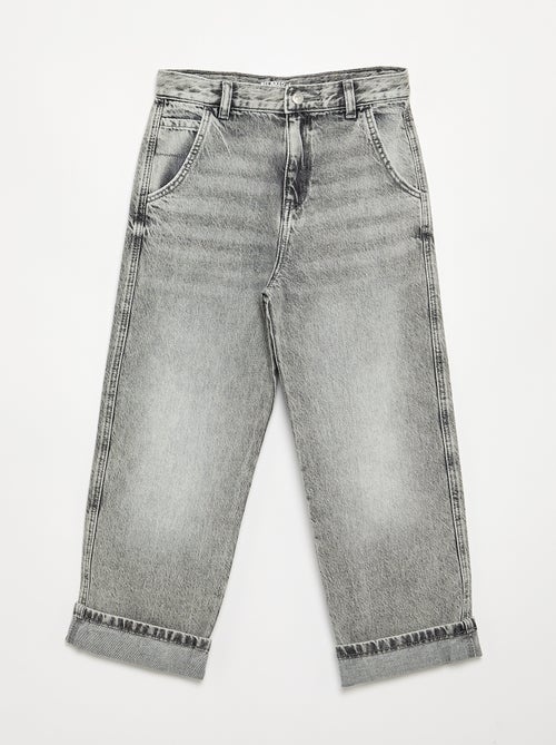 Denim coupe droite à 5 poches - Kiabi Denim coupe droite à 5 poches - Kiabi
