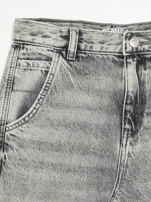 Denim coupe droite à 5 poches - Kiabi Denim coupe droite à 5 poches - Kiabi