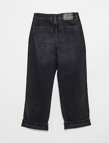 Denim coupe droite à 5 poches