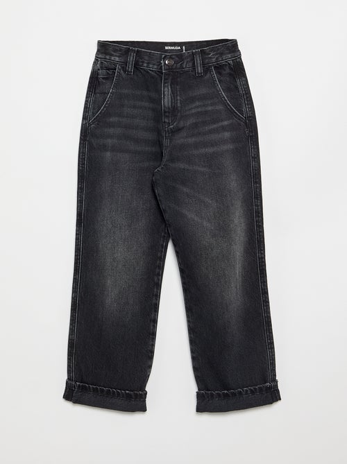 Denim coupe droite à 5 poches - Kiabi Denim coupe droite à 5 poches - Kiabi