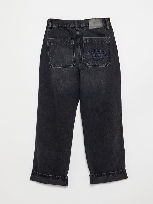 Denim coupe droite à 5 poches - Kiabi Denim coupe droite à 5 poches - Kiabi