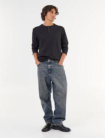 Denim coupe large 5 poches