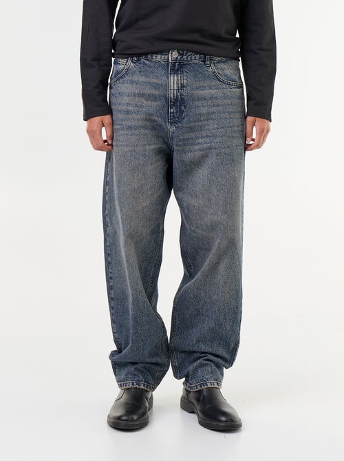 Denim coupe large 5 poches - Kiabi Denim coupe large 5 poches - Kiabi