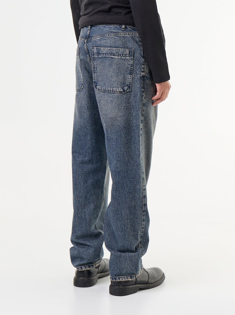 Denim coupe large 5 poches Bleu - Kiabi