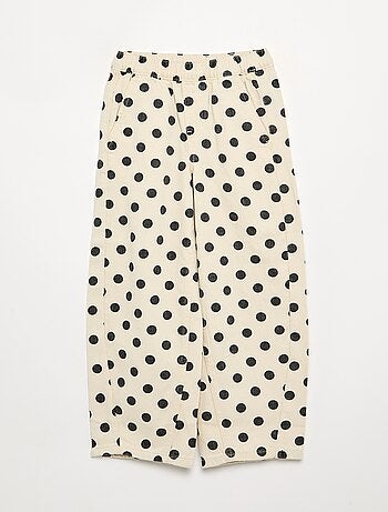 Denim forme barrel imprimé 'pois'