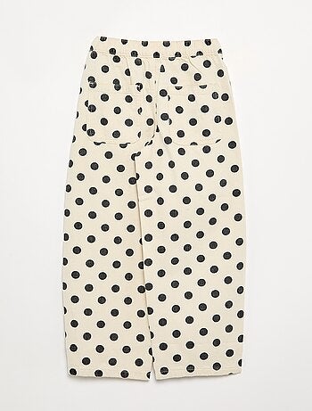 Denim forme barrel imprimé 'pois'