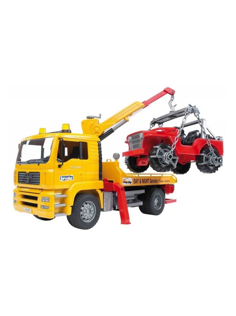 Dépanneuse MAN TGA avec véhicule tout-terrain Jaune - Kiabi