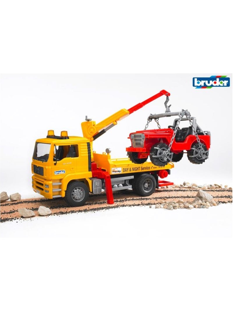 Dépanneuse MAN TGA avec véhicule tout-terrain Jaune - Kiabi