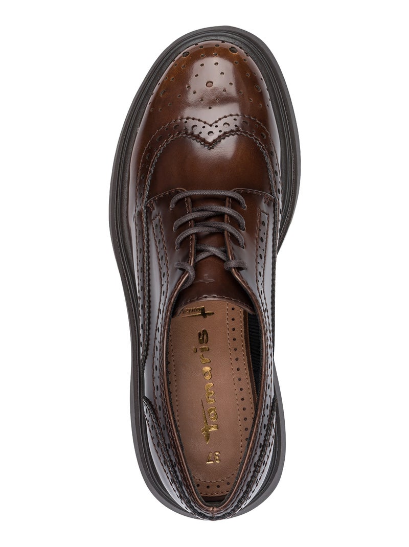 Derbie à Lacets Tamaris Bordeaux - Kiabi