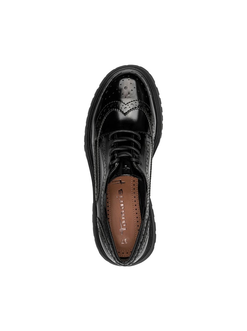 Derbie à Lacets Tamaris Noir - Kiabi