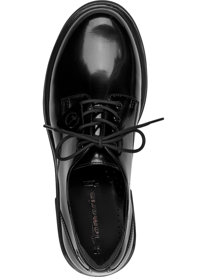 Derbie à lacets tamaris Noir - Kiabi
