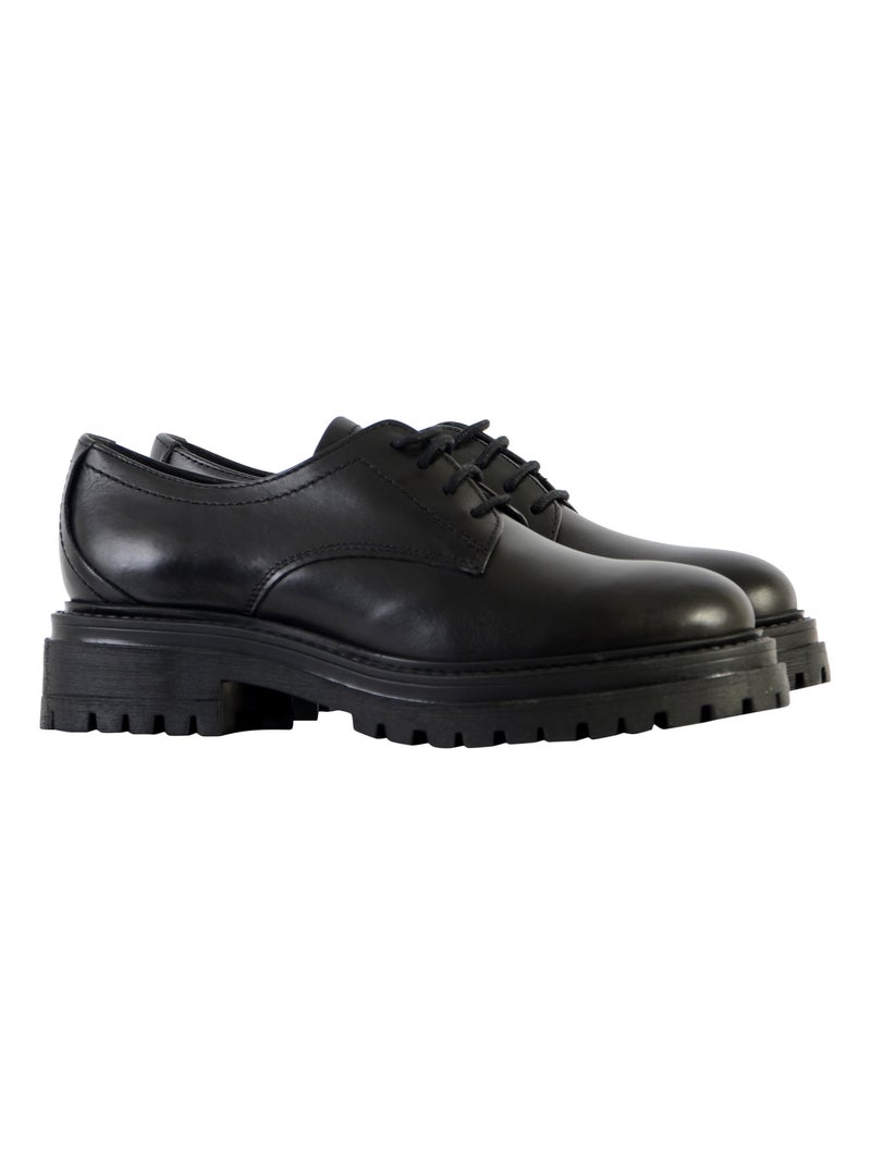 Derbie Cuir Geox Iridea Noir - Kiabi