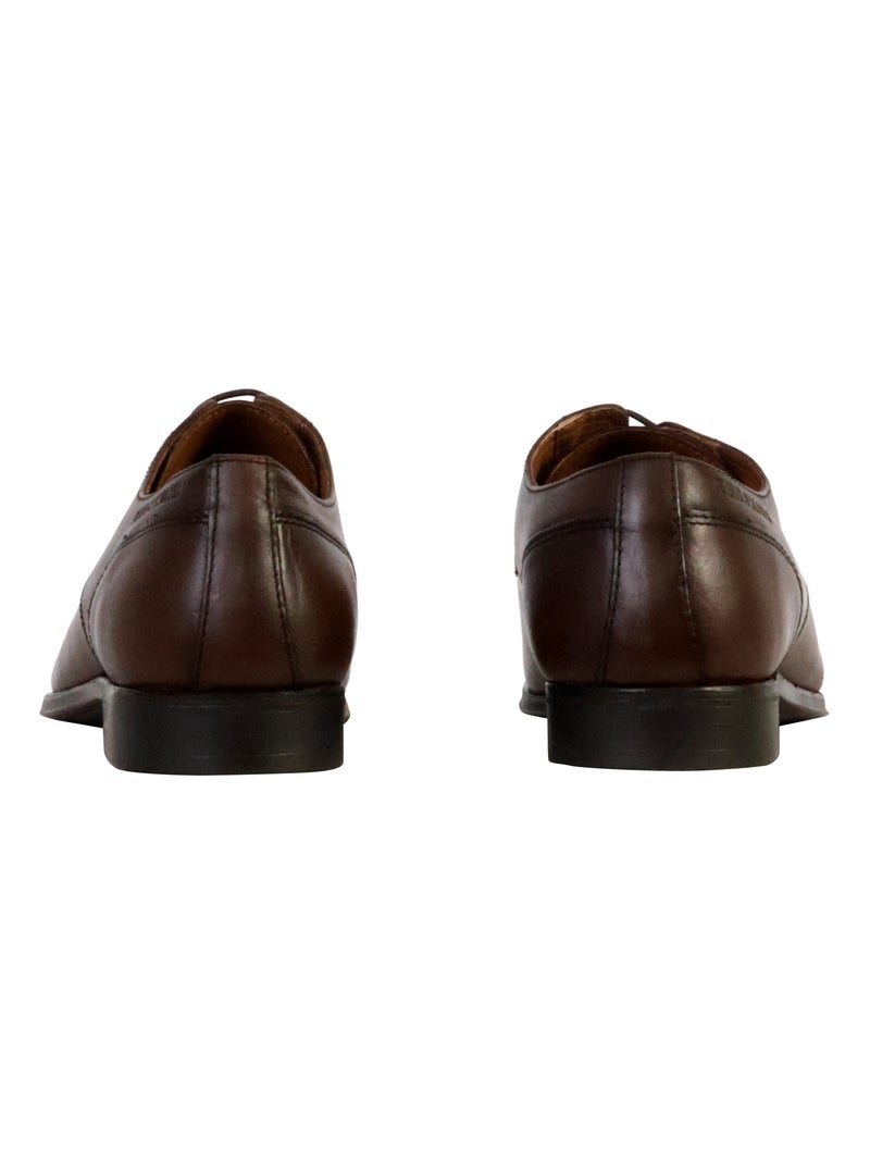 Derbie Cuir Redskins Amador Marron - Kiabi