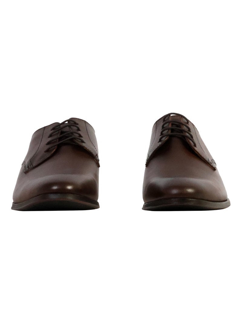 Derbie Cuir Redskins Amador Marron - Kiabi