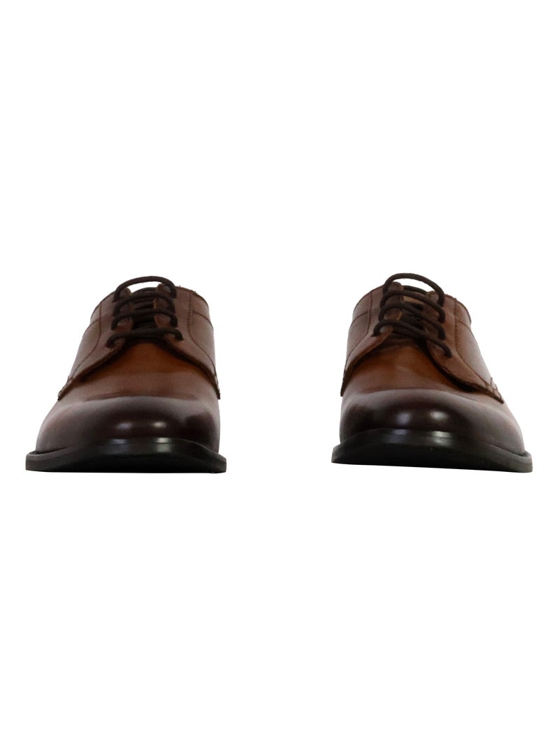 Derbie Cuir Redskins Pacheco Marron - Kiabi