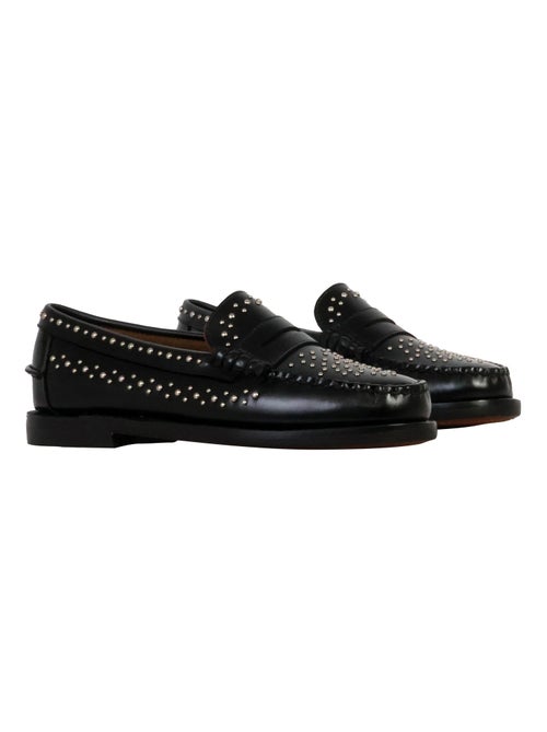 Derbie Cuir Sebago Docksides Dan Studs Woman - Kiabi