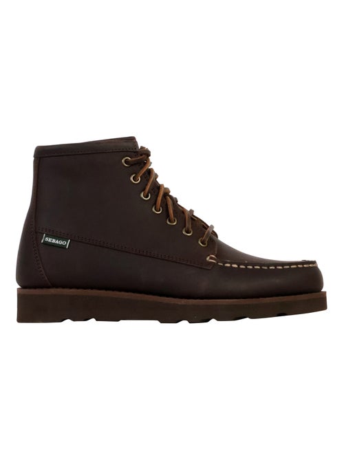 Derbie Montante Cuir Sebago Tala Mid Crazy Horse - Kiabi