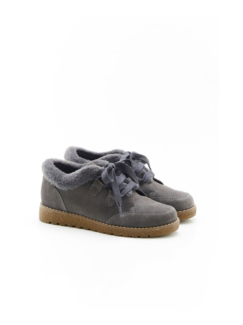 Derbies à lacet Thermolactyl - Damart Gris - Kiabi