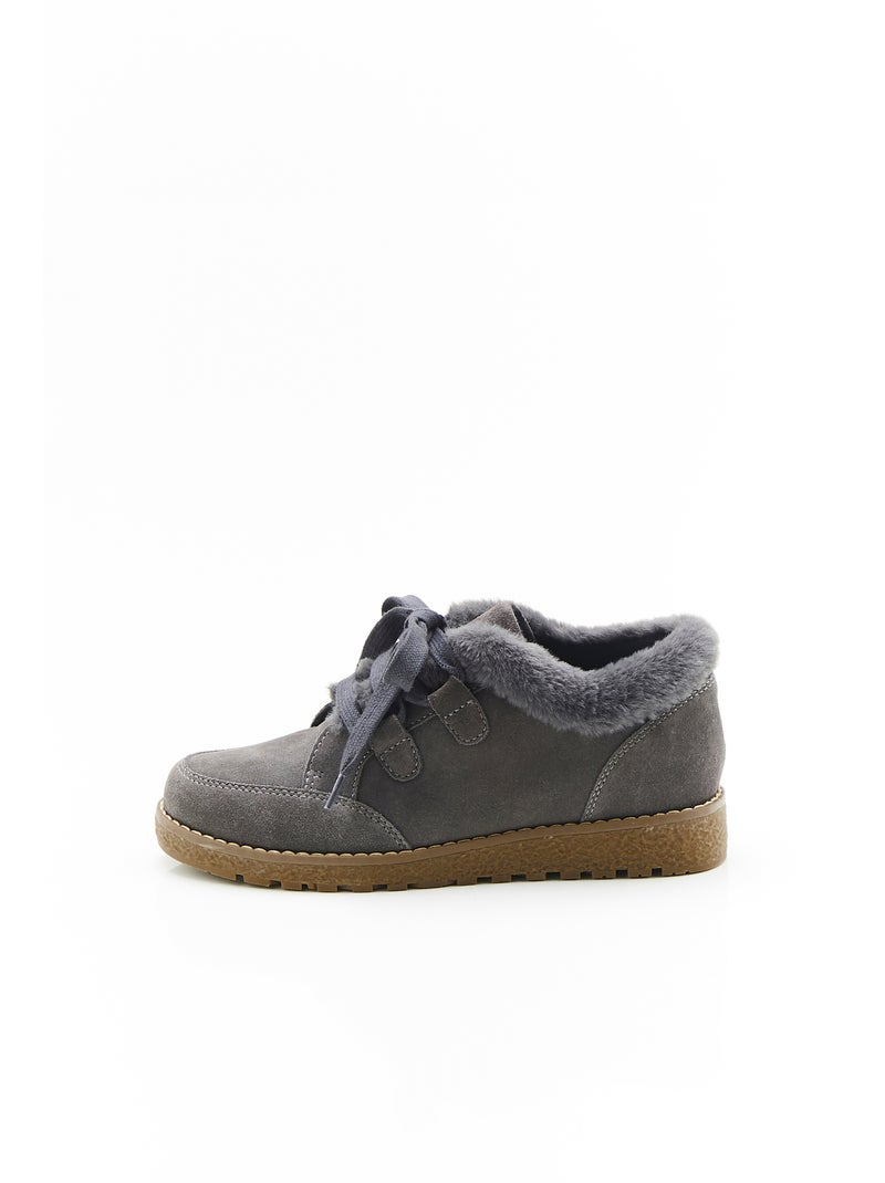 Derbies à lacet Thermolactyl - Damart Gris - Kiabi