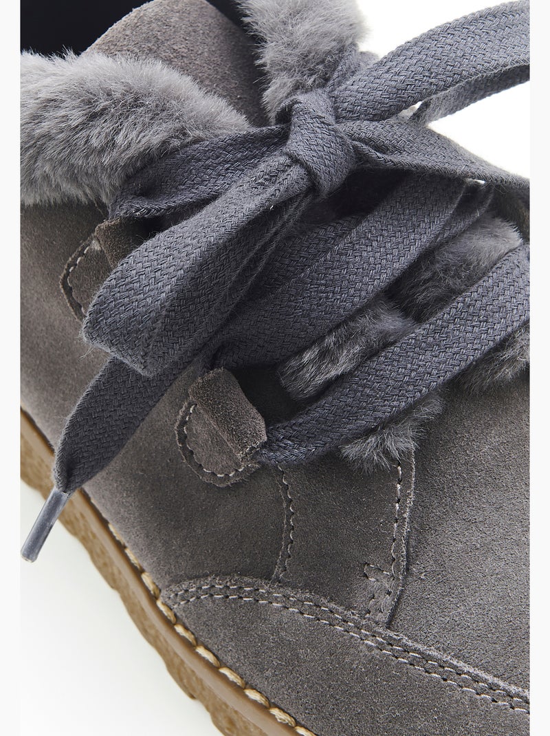Derbies à lacet Thermolactyl - Damart Gris - Kiabi