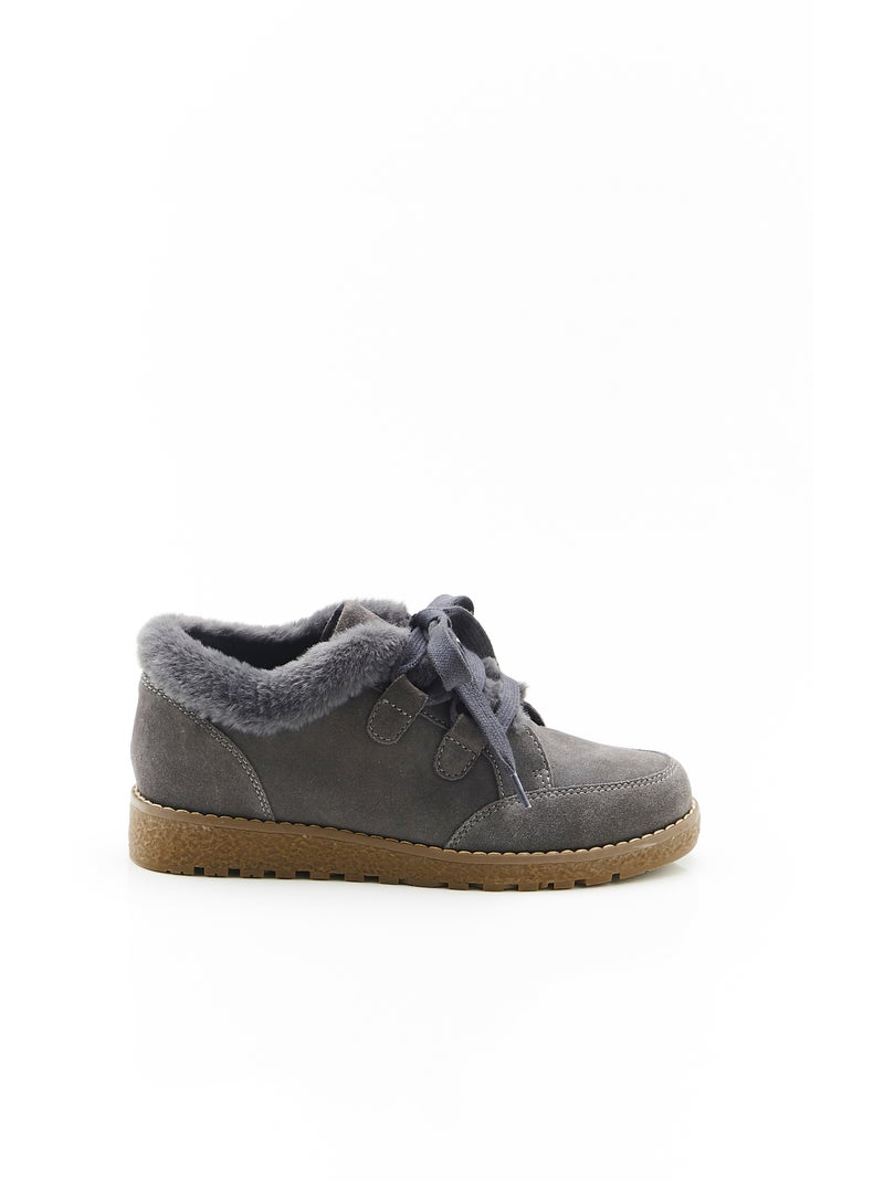 Derbies à lacet Thermolactyl - Damart Gris - Kiabi