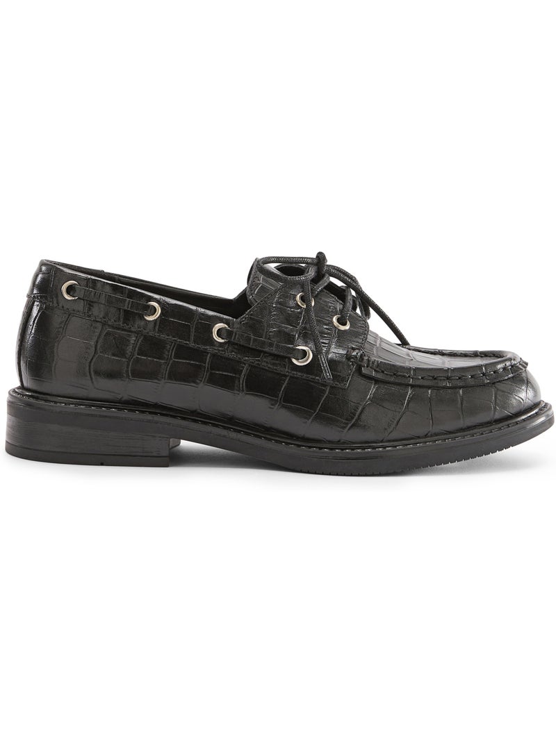 Derbies à lacets bout rond - pediconfort Noir Noir - Kiabi