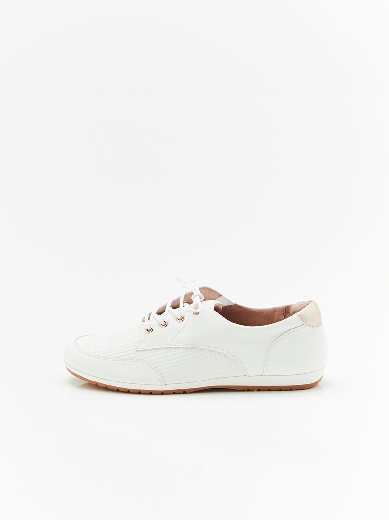 Derbies à lacets Climatyl - Damart Blanc - Kiabi