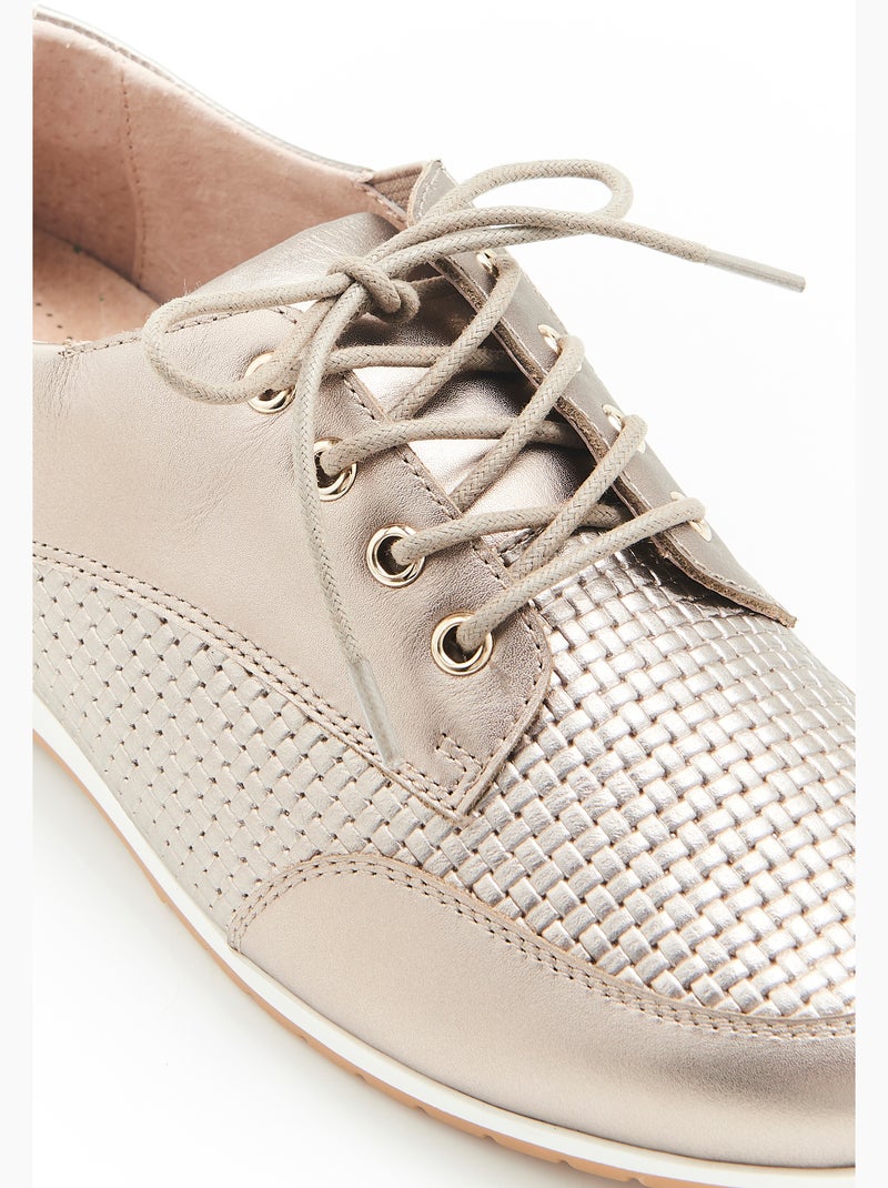 Derbies à lacets Climatyl - Damart Doré - Kiabi