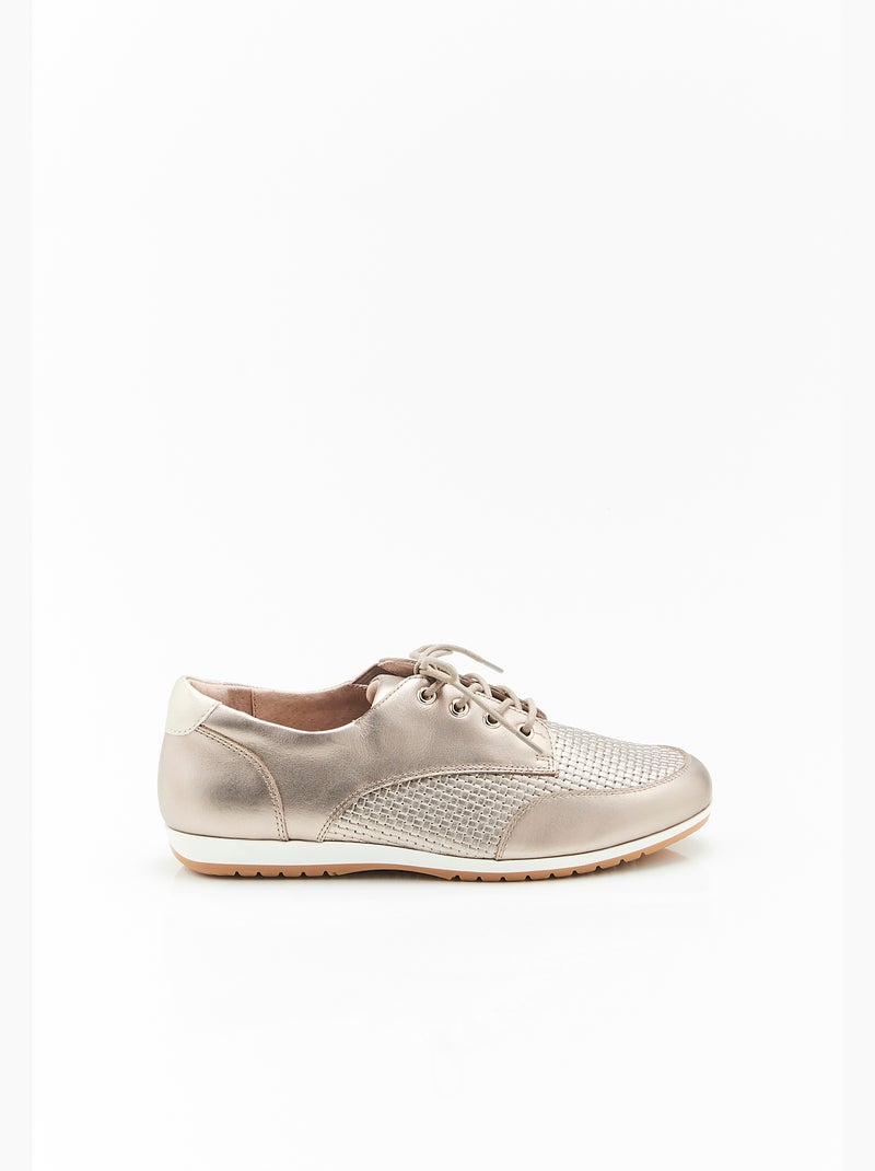 Derbies à lacets Climatyl - Damart Doré - Kiabi