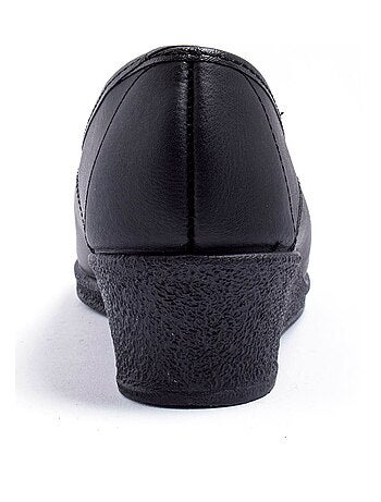 Derbies à lacets compensés en cuir brodé - Afibel