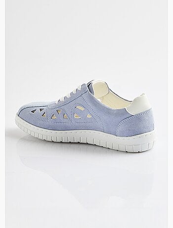 Derbies à lacets cuir largeur confort perforées - Afibel