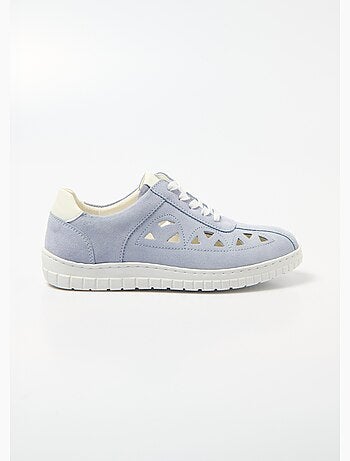 Derbies à lacets cuir largeur confort perforées - Afibel