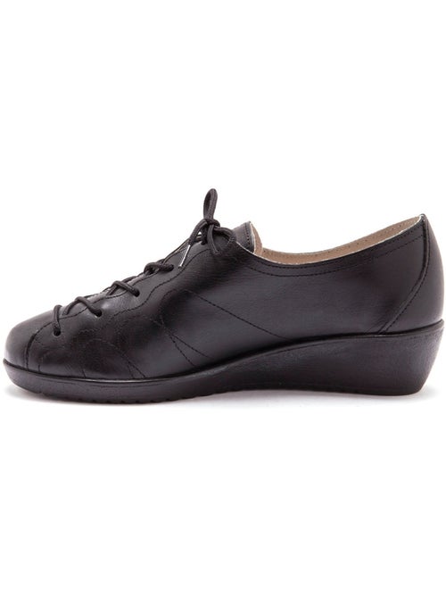 Derbies à lacets en cuir pour pieds sens - PEDICONFORT - Kiabi