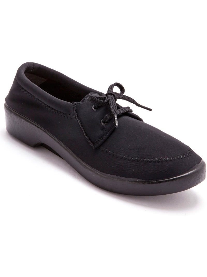 Derbies à lacets en maille extensible - PEDICONFORT Noir Noir - Kiabi