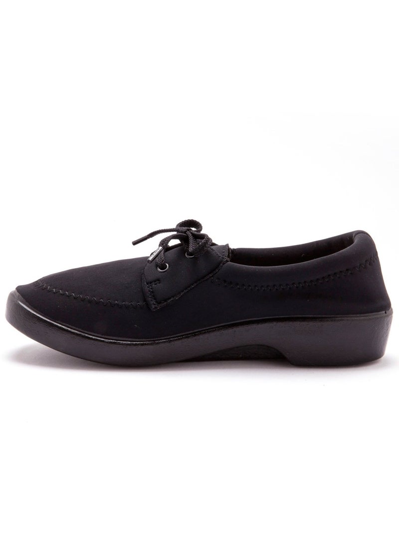 Derbies à lacets en maille extensible - PEDICONFORT Noir Noir - Kiabi