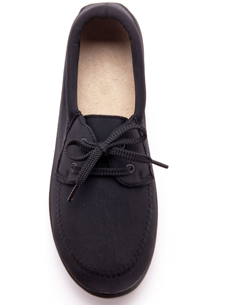 Derbies à lacets en maille extensible - PEDICONFORT Noir Noir - Kiabi