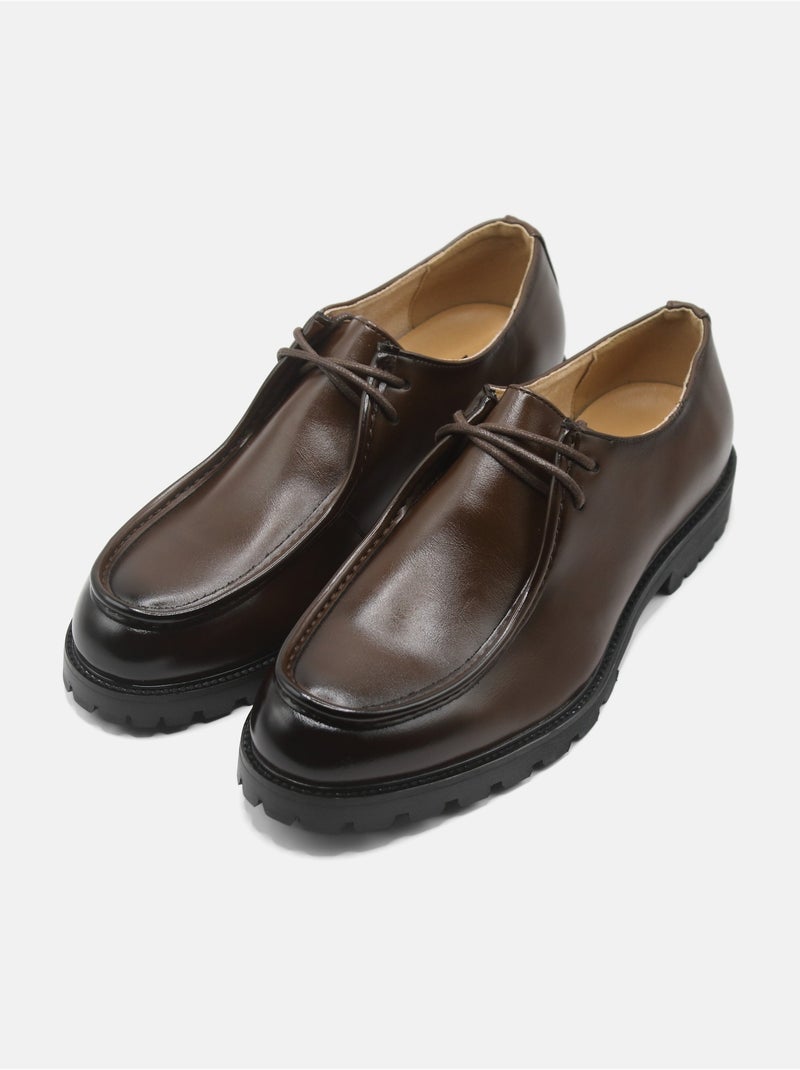 Derbies a lacets Marron foncé - Kiabi