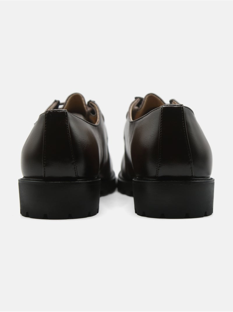 Derbies a lacets Marron foncé - Kiabi